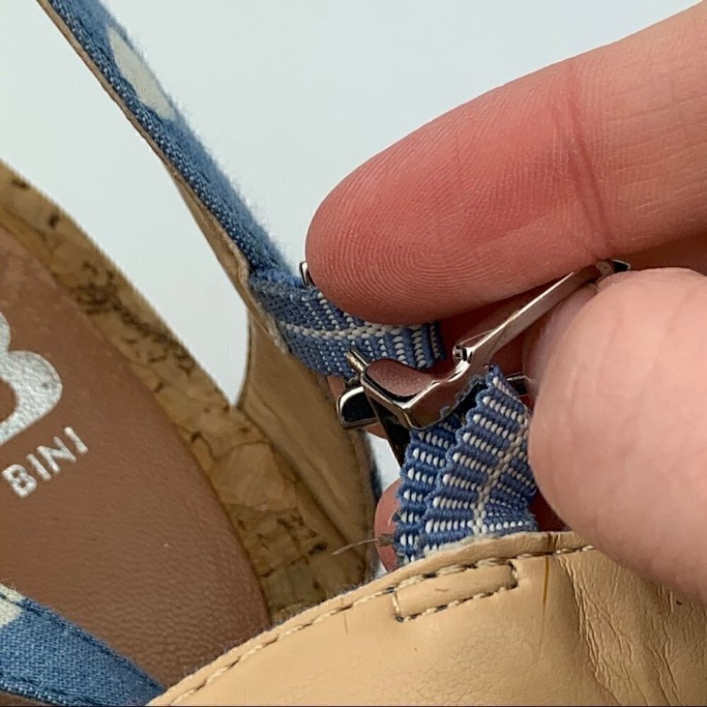 GB Gianni Bini sandals 7 polka dot cork platforms - Picture 11 of 13